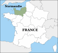 Carte de la Normandie